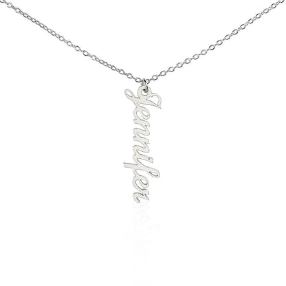 Vertical Name Necklace